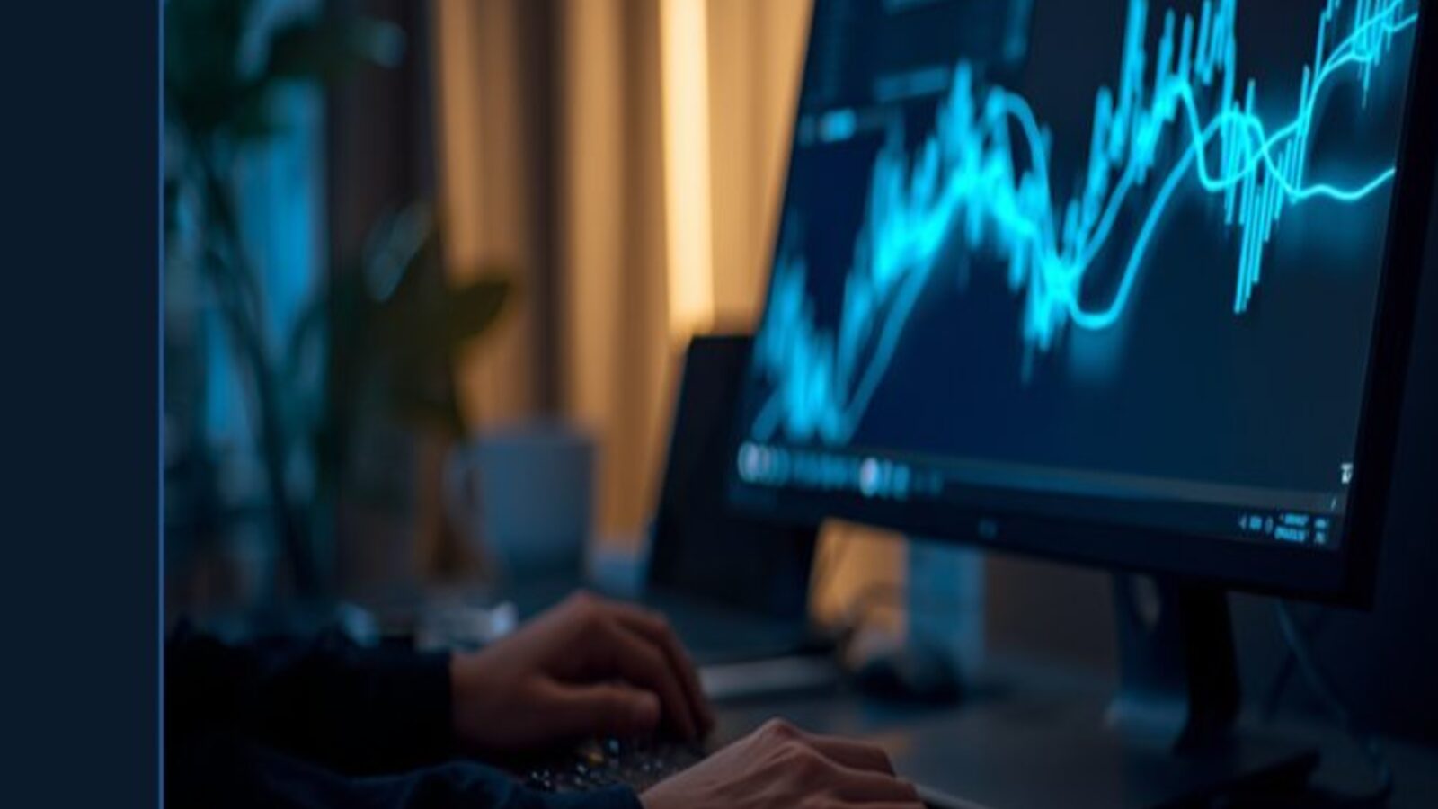 Pessoa trabalhando em estação de monitoramento